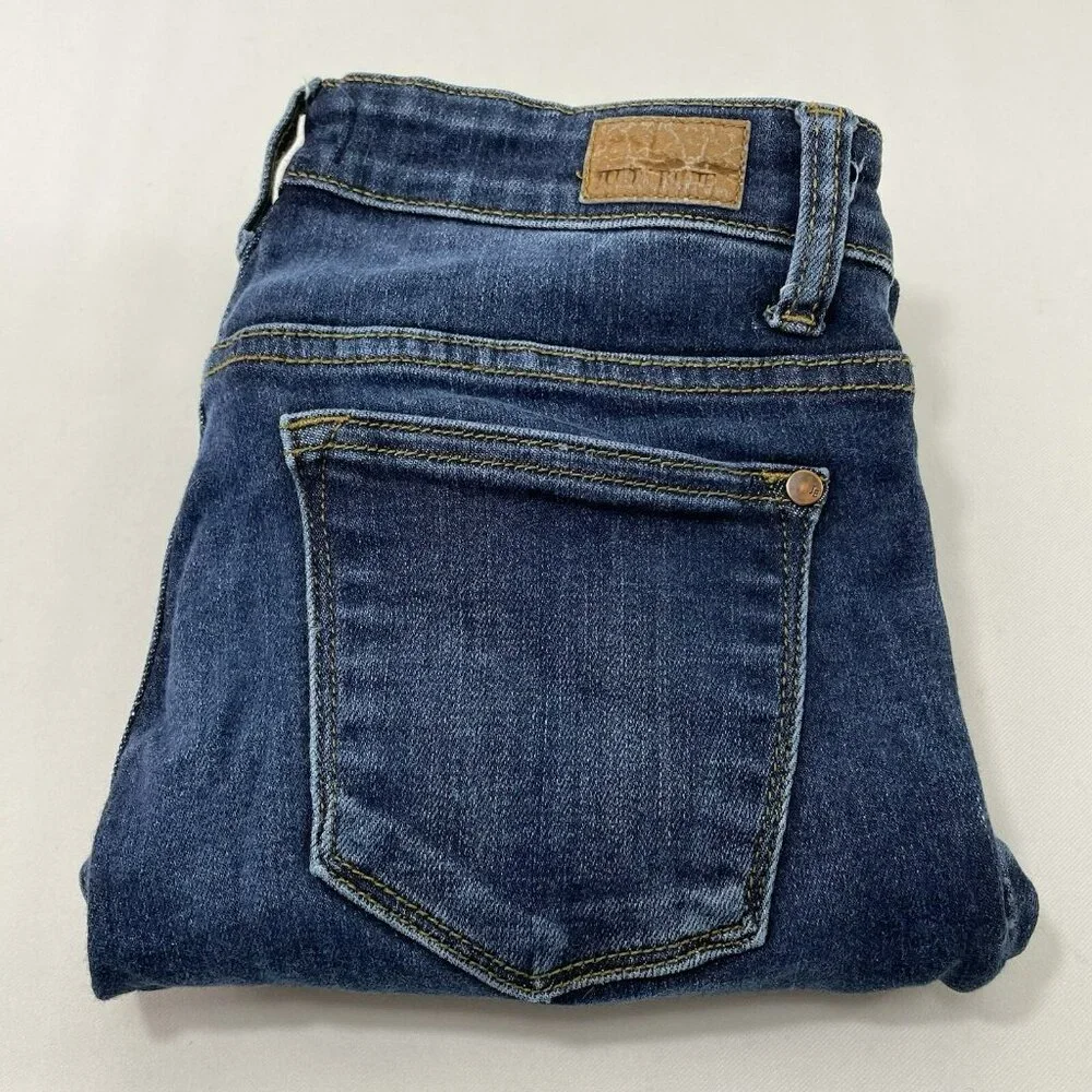 Judy Blue Skinny Slim Jeans Women Size 9/29 Fade Wash Distressed Moto Biker Rock - Picture 1 of 12
